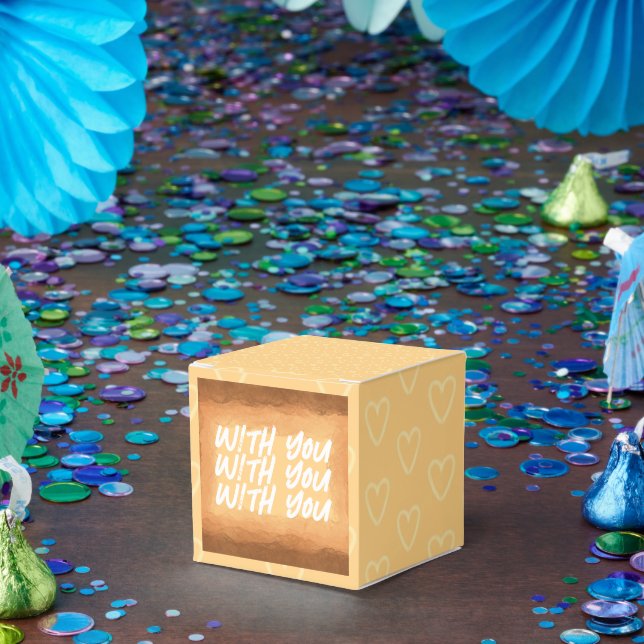 Caja Para Regalos Amarillo - El día de San Valentín marrón (Fiesta)