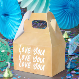 Caja Para Regalos Amarillo - El día de San Valentín marrón