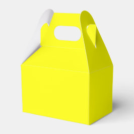 Caja Para Regalos Amarillo Neón Color Sólido | Clásico