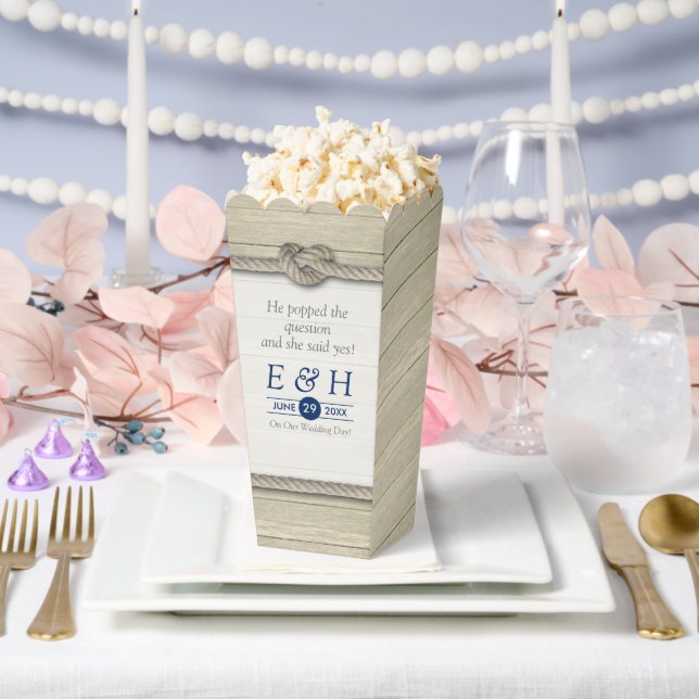 Caja Para Regalos Amarrando La Boda De Playa Rustica Knot (Boda)