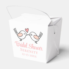 Caja Para Regalos Amas de amor Personalizado Pink Lovebirds Bridal S