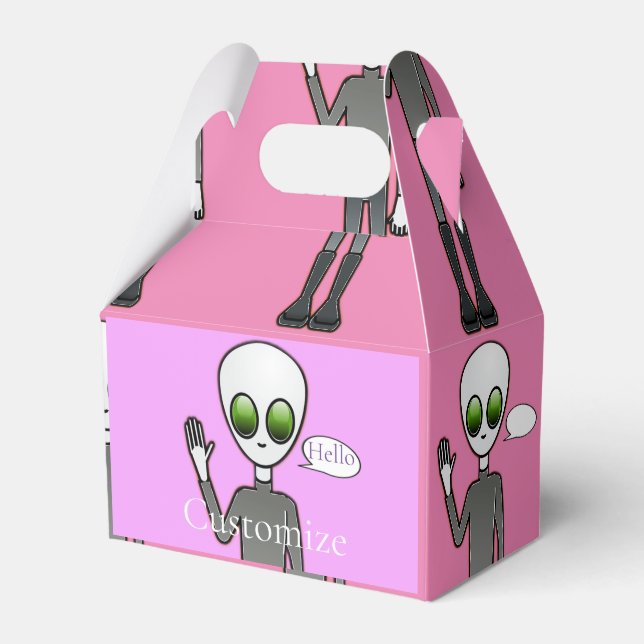 Caja Para Regalos Amigable Waving Alien Thunder_Cove (Front Side)