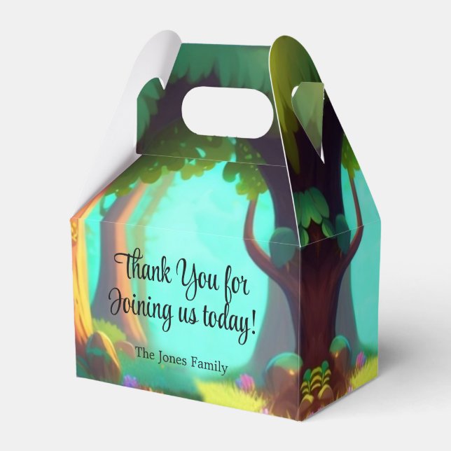 Caja Para Regalos Amigos del bosque de Woodland (Front Side)