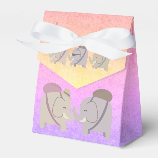 Caja Para Regalos amigos elefantes (Front Side)