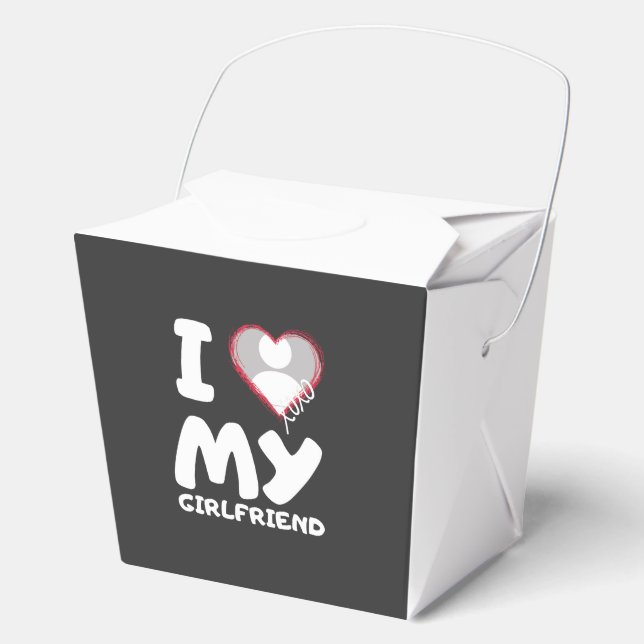 Caja Para Regalos amo a mi novia (Anverso)