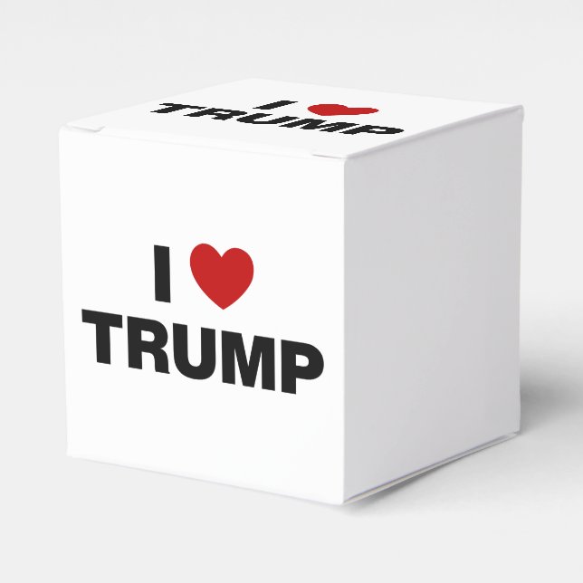 Caja Para Regalos Amo a Trump (Costado Anverso)