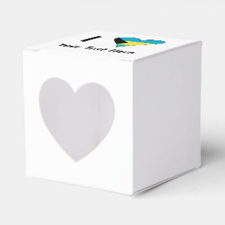 Caja Para Regalos Amo (Corazón de la bandera de las Bahamas) Persona
