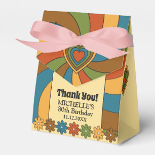 Caja Para Regalos Amo la música de los 60 para la celebración de cum