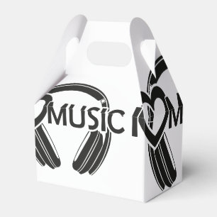 Caja Para Regalos Amo los auriculares de la música