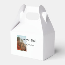 Caja Para Regalos Amo papá padre día agregar nombre de foto simple