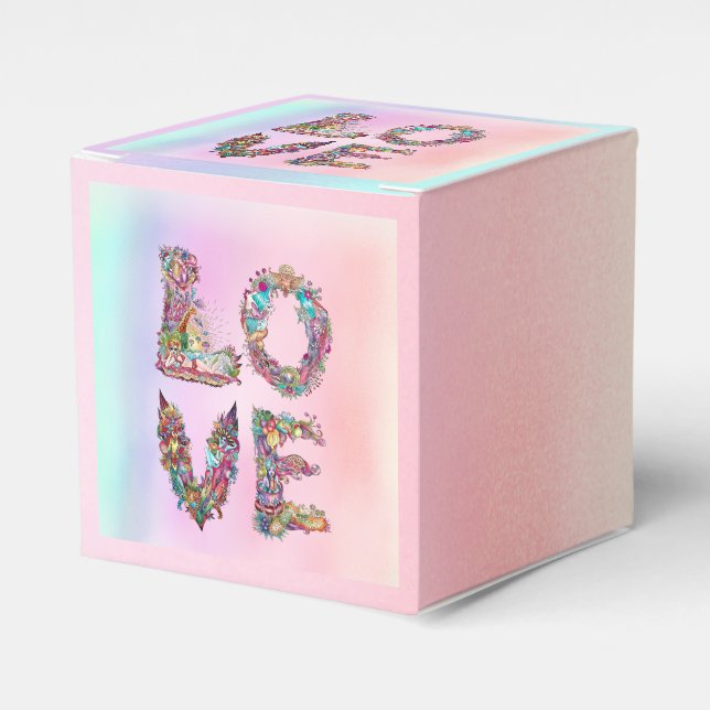 CAJA PARA REGALOS AMOR (Costado Anverso)