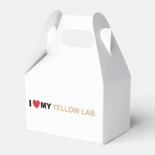 Caja Para Regalos Amor amarillo réflex