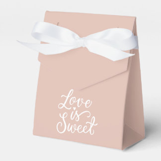 Caja Para Regalos Amor es Dulce en colores Blush y Blanco Boda