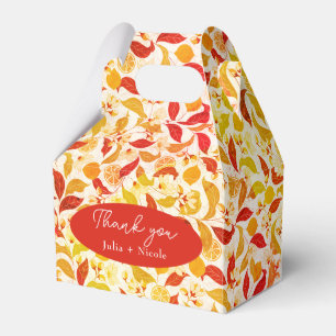 Caja Para Regalos Amor Fresco Limón Citrus Follaje Boda