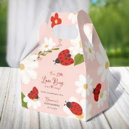 Caja Para Regalos Amor insecto lindo ladybug bebé ducha personalizad