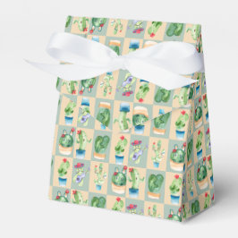 Caja Para Regalos amor por cactus - acuarela