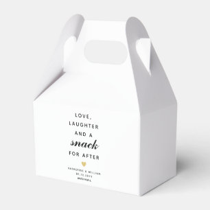 Caja Para Regalos Amor, risas y un refrigerio por un refrigerio tras