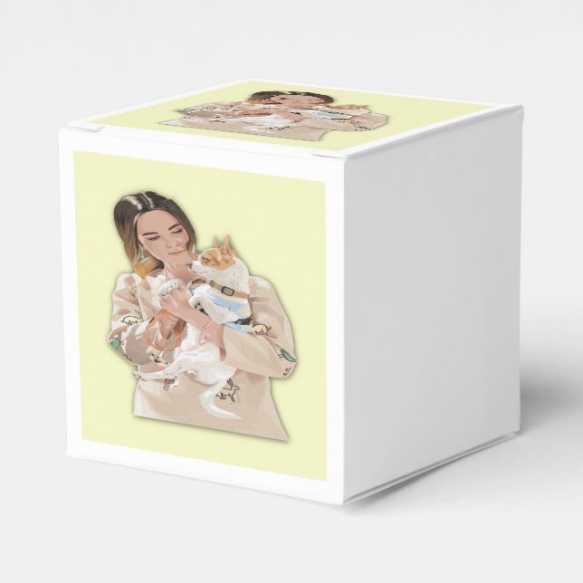 Caja Para Regalos Añadir imagen personalizada (Costado Anverso)