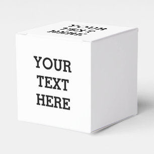 Caja Para Regalos Añadir su propio texto Personalizado aquí negro y 