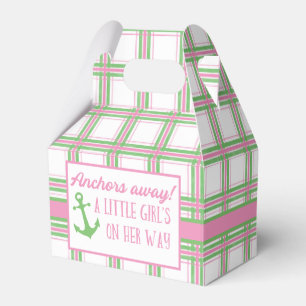 Caja Para Regalos Anchores ausentes Chica Baby Shower Náutico