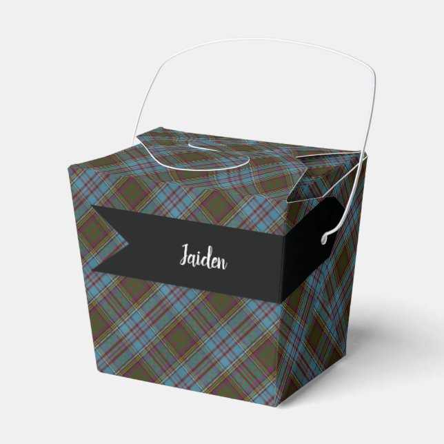 Caja Para Regalos Anderson Clan Tartan Plaid Pattern Scottish (Front Side)