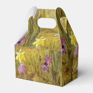Caja Para Regalos Anemones antiguos y Daffodils Henry Newman