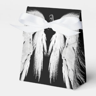 Caja Para Regalos ANGEL ALAS Pies Tocadas Gris Personalizado Monogra