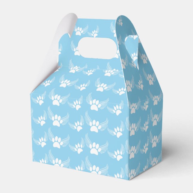 Caja Para Regalos Angel Mascota Paw Imprime Personalizado Sky Blue (Front Side)