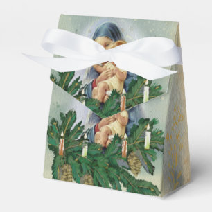 Caja Para Regalos Ángel Navidades Mery y Jesús en la luz de las vela