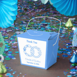 Caja Para Regalos Anillos entrelazados costeros minimalistas