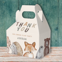 Animales caprichosos del bosque Gracias