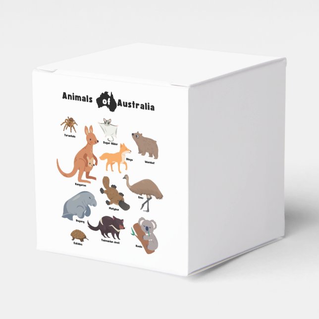 Caja Para Regalos Animales de Australia Aussie Wildlife (Costado Anverso)
