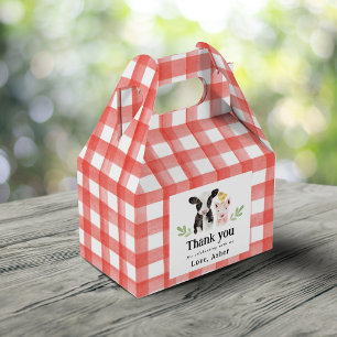 Caja Para Regalos Animales de granja de Oink Cluck Moo Cute