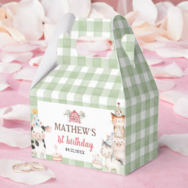Caja Para Regalos Animales de granja lindos de corral Cumpleaños 1