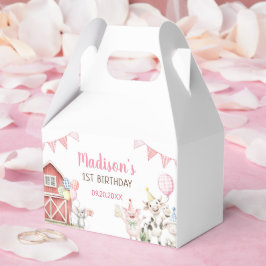 Caja Para Regalos Animales de granja lindos de corral Cumpleaños 1