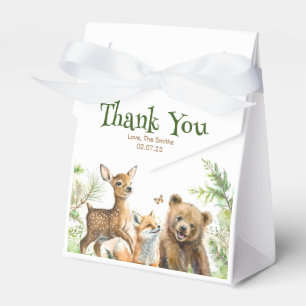 Caja Para Regalos Animales de Woodland cautivan a Baby Shower Gracia