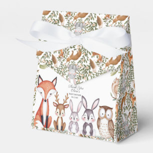 Caja Para Regalos Animales de Woodland cautivan a Baby Shower Gracia
