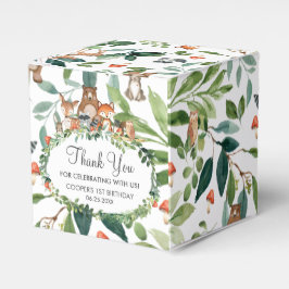 Caja Para Regalos Animales de Woodland Cumpleaños Baby Shower Gracia