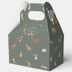 Caja Para Regalos Animales del Bosque Amigos del Bosque Baby Shower