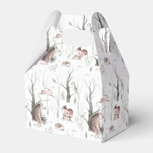 Caja Para Regalos Animales forestales de Woodland (Front Side)