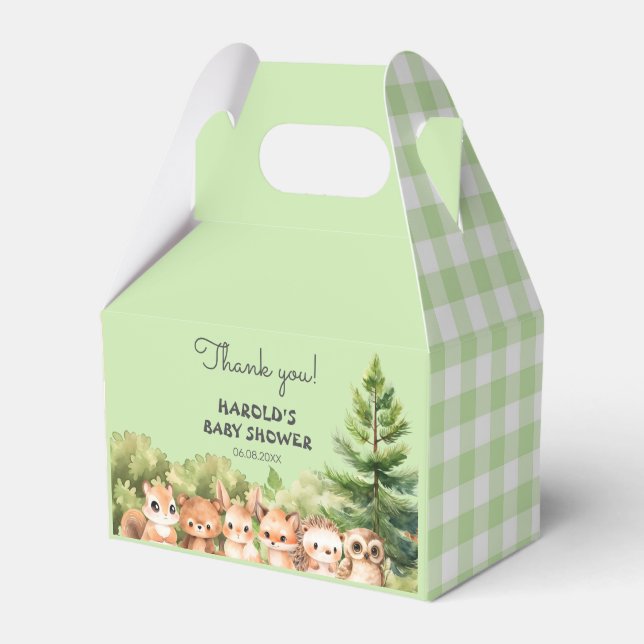 Caja Para Regalos Animales forestales rústicos de Woodland (Front Side)