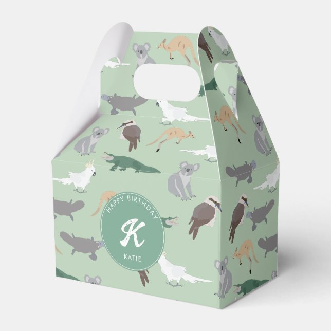 Caja Para Regalos Animales nativos australianos Eucalyptus Cumpleaño (Front Side)