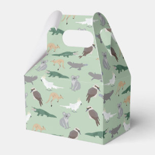 Caja Para Regalos Animales nativos australianos Eucalyptus Patrón Ve