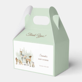 Caja Para Regalos Animals Forest Woodland Baby Shower