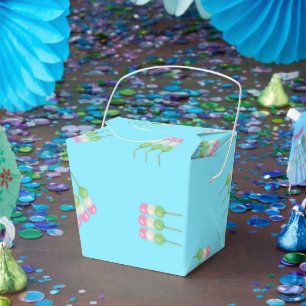 Caja Para Regalos Anime Blue Pastel Dango Cajón Favor