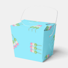 Caja Para Regalos Anime Blue Pastel Dango Cajón Favor