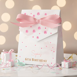 Caja Para Regalos Aniversario de bailarinas rosadas y globos