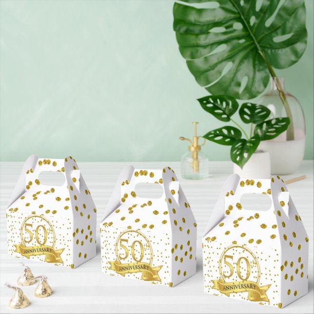 Caja Para Regalos aniversario de bodas 50 (Múltiple)