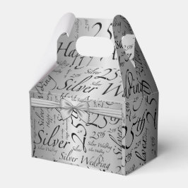 Caja Para Regalos Aniversario de bodas número 25 personalizado