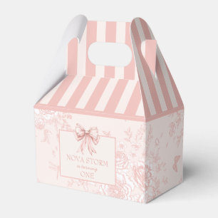 Caja Para Regalos Aniversario de la Coqueta Rosa Rubor Toile Persona